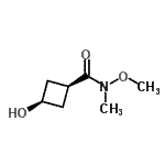 CAS 登录号：171549-81-8， 顺式-3-羟基-N-甲氧基-N-甲基环丁烷甲酰胺