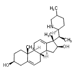 CAS 登录号：17155-31-6， (3beta,16beta,17alpha)-10,17-二甲基-17-{(1S)-1-[(2S)-5-甲基-2-哌啶基]乙基}性甾-5,12-二烯-3,16-二醇