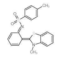 CAS 登录号：17173-01-2， (NZ)-4-甲基-N-[(6Z)-6-(3-甲基苯并噻唑-2-亚基)-1-环己-2,4-二烯亚基]苯磺酰胺