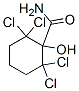 结构式 CAS# 1724-30-7, 2,2,6,6-四氯-1-羟基环己烷甲酰胺