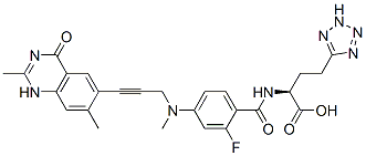 CAS 登录号：172521-94-7， (2S)-2-[[4-[(2,7-二甲基-4-氧代-1H-喹唑啉-6-基)甲基-丙-2-炔基氨基]-2-氟苯甲酰]氨基]-4-(2H-四唑-5-基)丁酸