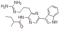 CAS 登录号：17297-78-8， N-[3-[3-[(氨基亚胺甲基)氨基]丙基]-5-(1H-吲哚-3-基)吡嗪基]-2-甲基-丁酰胺