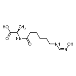 CAS 登录号：173183-92-1， N-(6-{(E)-[(羟基氨基)亚甲基]氨基}己酰)-D-丙氨酸