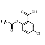 CAS 登录号：1734-62-9， 2-乙酰氧基-5-氯苯甲酸