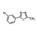 CAS 登录号：173406-59-2， 2-(3-溴苯基)-5-甲基-1,3,4-噻二唑