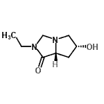 CAS 登录号：173658-17-8， (6R,7aR)-2-乙基-6-羟基己a氢-1H-吡咯并[1,2-c]咪唑-1-酮