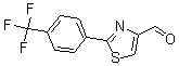 结构式 CAS# 174006-70-3, 2-[4-(三氟甲基)苯基]-1,3-噻唑-4-甲醛