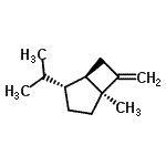 CAS 登录号：174364-68-2， (1S,4R,5R)-4-异丙基-1-甲基-7-亚甲基双环[3.2.0]庚烷