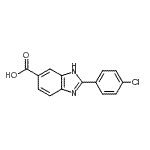 CAS#: 174422-14-1， 2-(4-Chlorophenyl)-1H-Benzimidazole-5-Carboxylic Acid