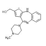 CAS 登录号：174756-45-7， [4-(4-甲基-1-哌嗪基)-10H-噻吩并[2,3-b][1,5]苯并二氮杂卓-2-基]甲醇