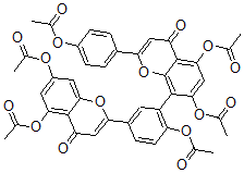 CAS 登录号：17482-37-0， 穗花杉双黄酮六乙酸酯
