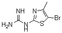 CAS 登录号：175136-87-5， N-(5-溴-4-甲基-2-噻唑基)-胍
