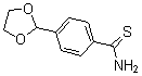 结构式 CAS# 175202-43-4, 4-(1,3-二氧戊环-2-基)-苯硫代甲酰胺