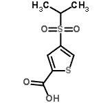 CAS 登录号：175202-46-7， 4-(异丙基磺酰基)-2-噻吩羧酸