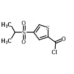 CAS 登录号：175202-47-8， 4-(异丙基磺酰基)-2-噻吩甲酰氯