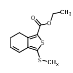 CAS 登录号：175202-53-6， 乙基3-(甲硫基)-6,7-二氢-2-苯并噻吩-1-羧酸酯
