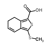 CAS 登录号：175202-54-7， 3-(甲硫基)-6,7-二氢-2-苯并噻吩-1-羧酸