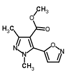 CAS 登录号：175277-14-2， 甲基1,3-二甲基-5-(1,2-恶唑-5-基)-1H-吡唑-4-羧酸酯