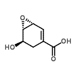 CAS 登录号：175546-00-6， (1R,5R,6S)-5-羟基-7-氧杂双环[4.1.0]庚-2-烯-3-羧酸