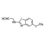 CAS 登录号：175841-10-8， 5-甲氧基-N-(2-丙炔-1-基)-1,3-苯并噻唑-2-胺