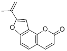 CAS 登录号：1760-27-6， 8-异丙烯基-2-呋喃并[2,3-h]色酮