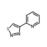 结构式 CAS# 176037-42-6, 2-(1,2,3-噻二唑-4-基)吡啶