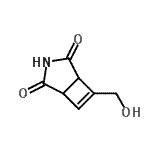 CAS 登录号：176098-17-2， 6-(羟基甲基)-3-氮杂双环[3.2.0]庚-6-烯-2,4-二酮