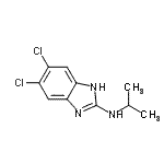 CAS 登录号：176161-55-0， 5,6-二氯-N-异丙基-1H-苯并咪唑-2-胺