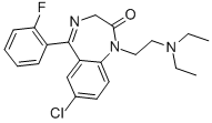 结构式 CAS# 17617-23-1, 氟西泮