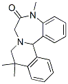 CAS 登录号：17656-71-2， 5,9,10,14B-四氢-5,10,10-三甲基异喹啉并[2,1-d][1,4]苯并二氮杂卓-6(7H)-酮