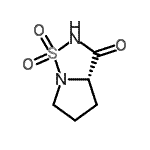 CAS 登录号：176673-08-8， (3aS)四氢吡咯并[1,2-b][1,2,5]噻二唑-3(2H)-酮1,1-二氧化物