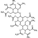 CAS 登录号:17690-94-7, 2,3,4,6-四-O-乙酰基己糖吡喃糖苷-(1->4)-2,3,6-三-O-乙酰基己糖吡喃糖苷-(1->4)-1,2,3,6-四-O-乙酰基吡喃己糖
