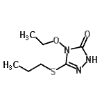 CAS 登录号：177175-51-8， 4-乙氧基-5-(丙基硫基)-2,4-二氢-3H-1,2,4-三唑-3-酮