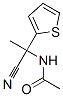 CAS 登录号：17770-30-8， N-[1-氰基-1-(2-噻吩基)乙基]乙酰胺