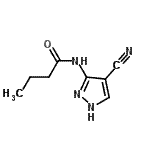 CAS 登录号：178613-52-0， N-(4-氰基-1H-吡唑-3-基)丁酰胺