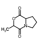CAS 登录号：178757-90-9， 3-甲基四氢-1H-吡咯并[2,1-c][1,4]恶嗪-1,4(3H)-二酮