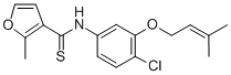 CAS 登录号：178870-32-1， N-[4-氯-3-(3-甲基丁-2-烯氧基)苯基]-2-甲基呋喃-3-硫代甲酰胺