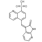 CAS#: 179341-25-4， 5-[(Z)-(2-Oxo-1,2-Dihydro-3H-Pyrrolo[2,3-b]Pyridin-3-Ylidene)Methyl]-8-Quinolinesulfonic Acid