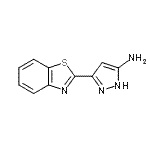 CAS 登录号：179599-33-8， 3-(1,3-苯并噻唑-2-基)-1H-吡唑-5-胺