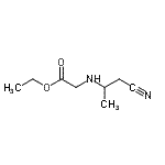 CAS 登录号：179686-40-9， 乙基N-(1-氰基-2-丙基)甘氨酸酯