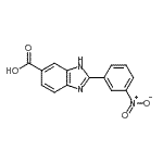 CAS 登录号：180197-42-6， 2-(3-硝基苯基)-1H-苯并咪唑-6-羧酸