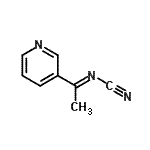 CAS 登录号：180307-10-2， [(1E)-1-(3-吡啶基)亚乙基]氰胺