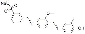 CAS#: 18037-63-3， Sodium 3-[[4-[(4-Hydroxy-M-Tolyl)Azo]-3-Methoxyphenyl]Azo]Benzenesulphonate
