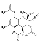 CAS#: 180904-09-0， (2R,3R,4S,5S)-6-(Acetoxymethyl)-2-Azido-2-Carbamoyltetrahydro-2H-Pyran-3,4,5-Triyl Triacetate