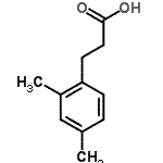 结构式 CAS# 1811-85-4, 3-(2,4-二甲基苯基)丙酸