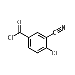 CAS 登录号：181283-43-2， 4-氯-3-氰基苯甲酰氯