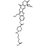 CAS#: 181467-56-1， 5-{[1-({[(4S)-4,11-Diethyl-4-Hydroxy-3,14-Dioxo-3,4,12,14-Tetrahydro-1H-Pyrano[3',4':6,7]Indolizino[1,2-b]Quinolin-9-Yl]Oxy}Carbonyl)-4-Piperidinyl]Amino}Pentanoic Acid