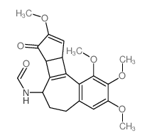CAS 登录号：18172-22-0， N-[(7S)-5,6,7,7balpha,8,10aalpha-六氢-1,2,3,9-四甲氧基-8-氧代苯并[a]环戊二烯并[3,4]环丁[1,2-c]环庚烯-7-基]甲酰胺