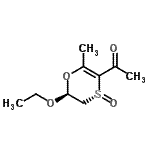 CAS 登录号：182313-16-2， 1-[(4R,6S)-6-乙氧基-2-甲基-4-氧代-5,6-二氢-1,4-氧硫杂环己二烯-3-基]乙酮