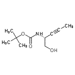 CAS#: 182495-17-6， 2-Methyl-2-Propanyl [(2R)-1-Hydroxy-3-Pentyn-2-Yl]Carbamate